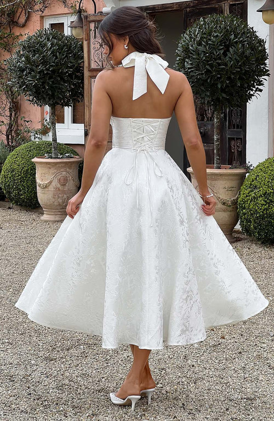 Ethereal Grace Midi Dress
