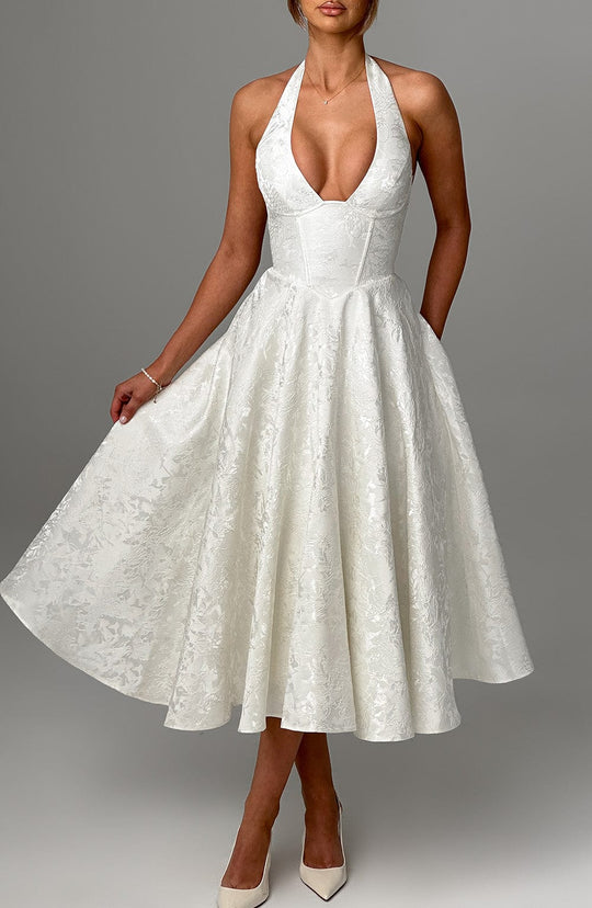 Ethereal Grace Midi Dress