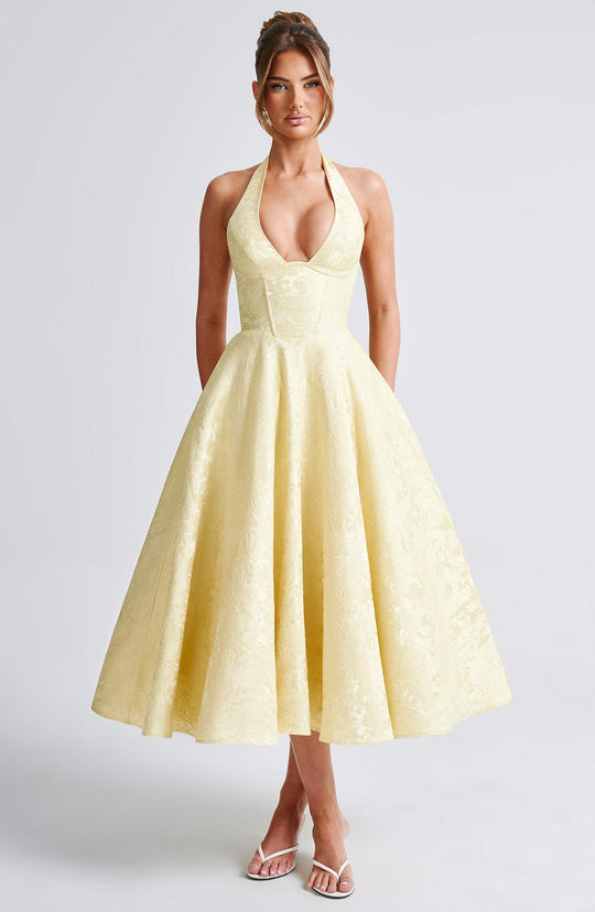 Ethereal Grace Midi Dress