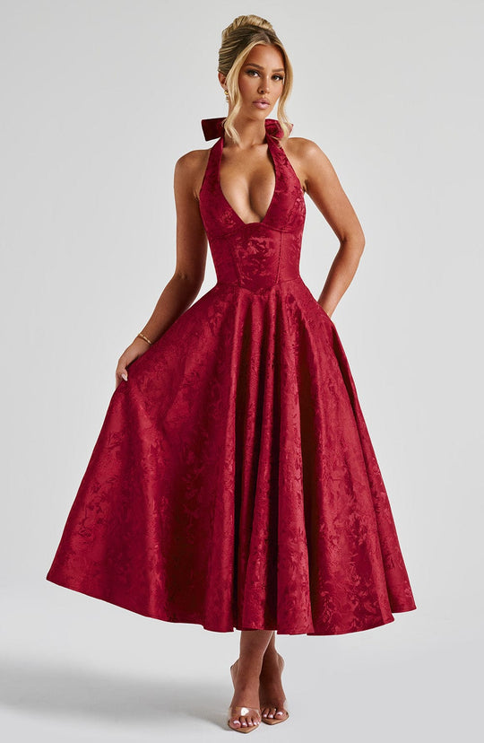 Ethereal Grace Midi Dress