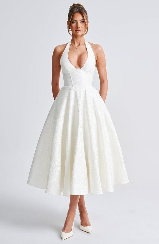 Ethereal Grace Midi Dress