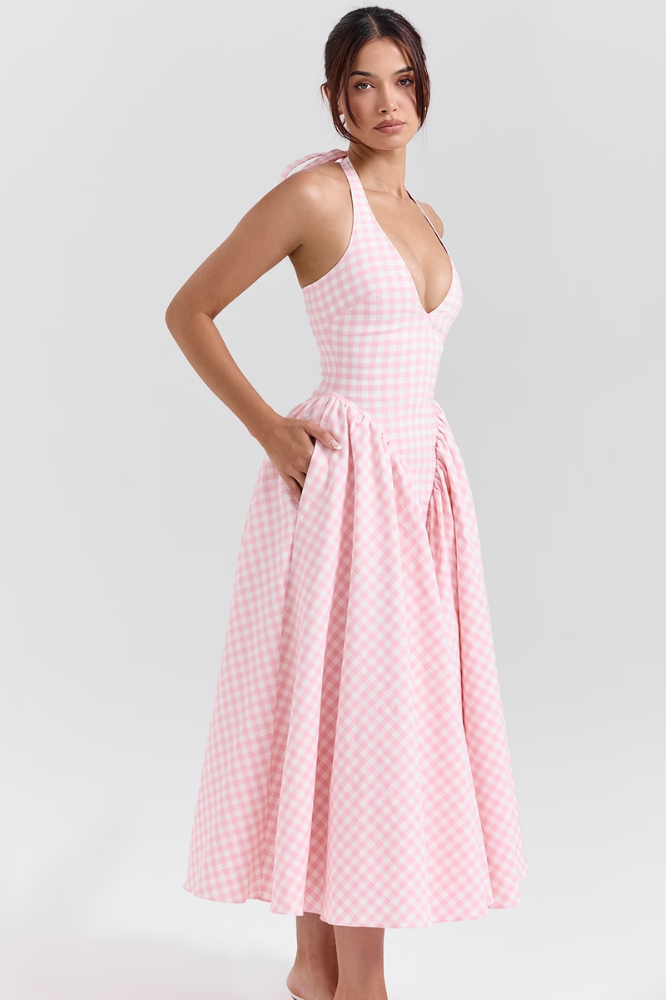 Evelina Grace Midi Dress