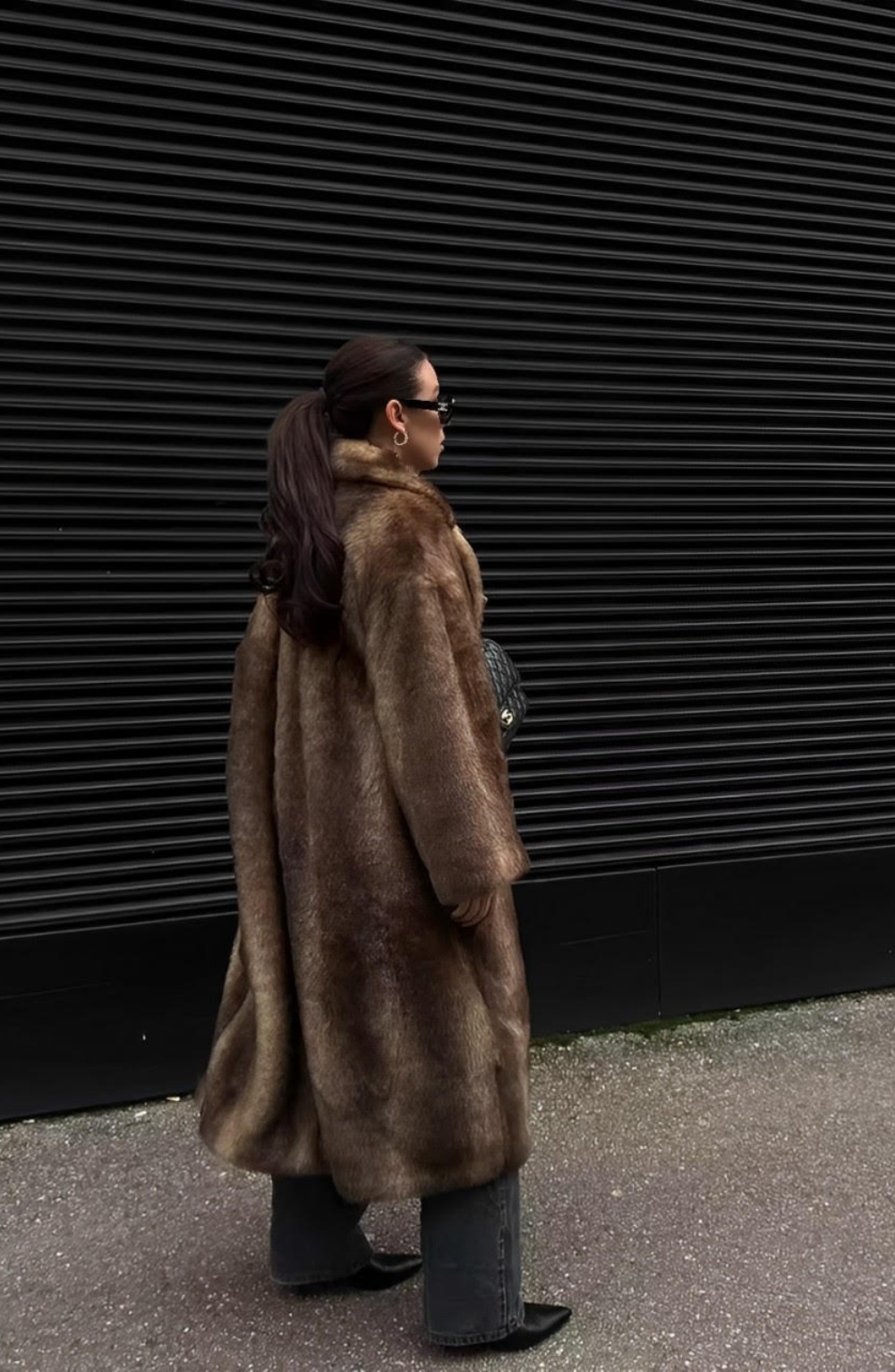 Vivienne Faux Fur Trench Coat