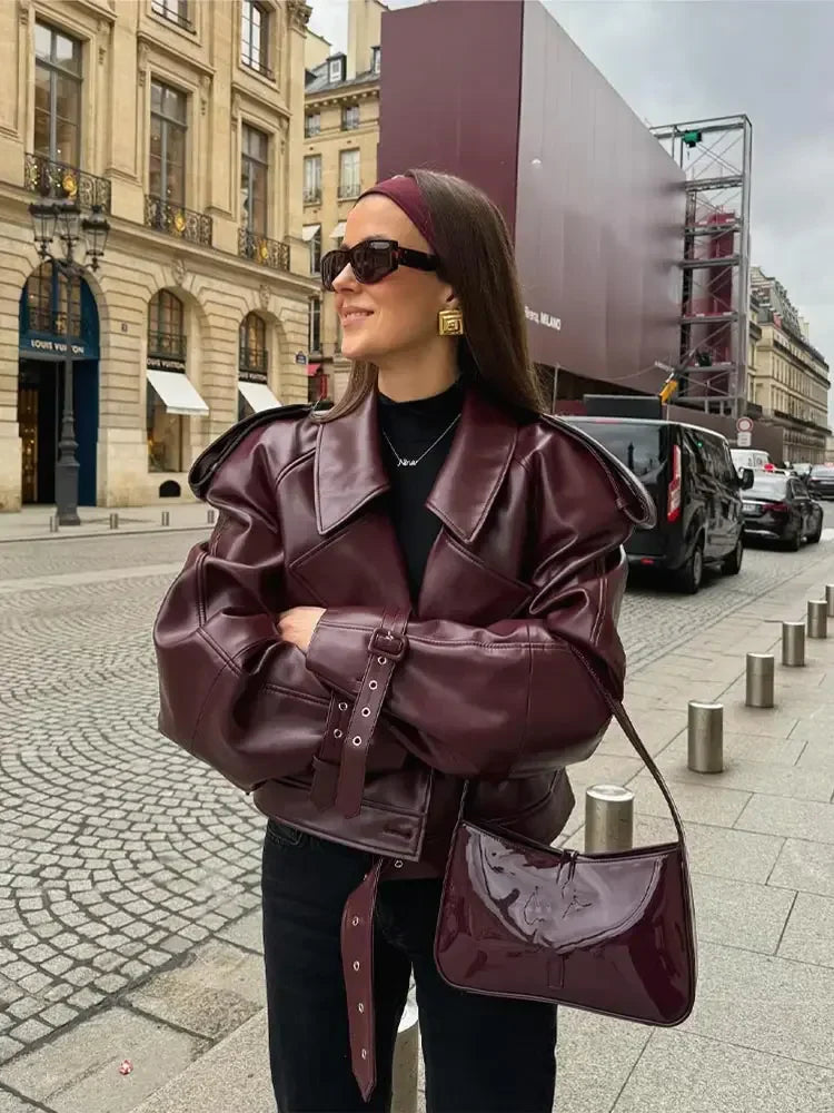 Odessa Belted Wine Trench Coat