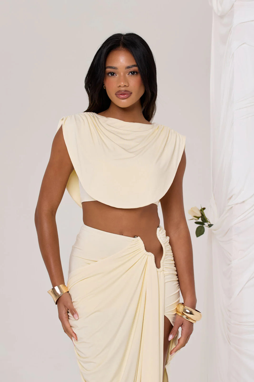 Mocha Ruched Set