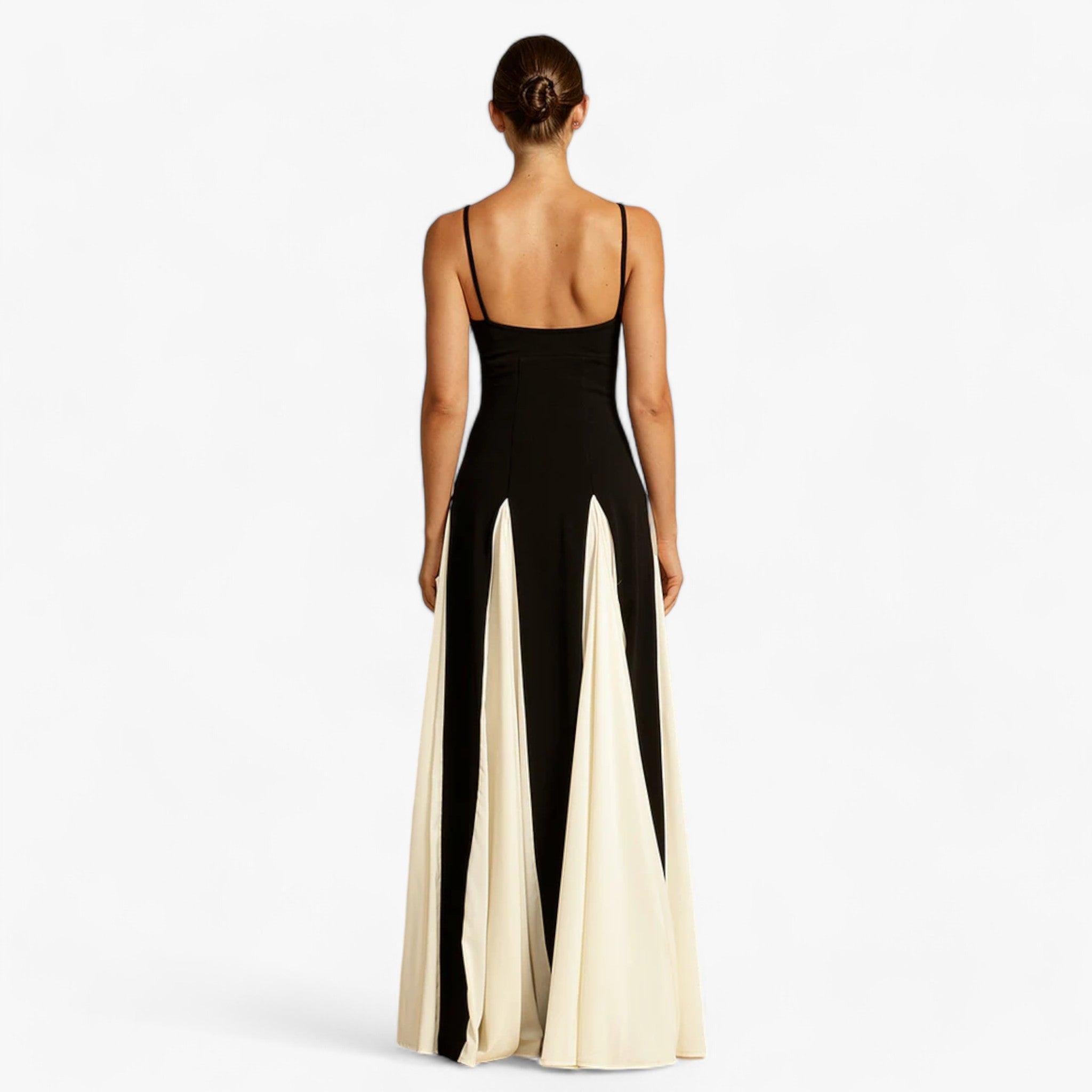 Monochrome Muse Maxi Dress