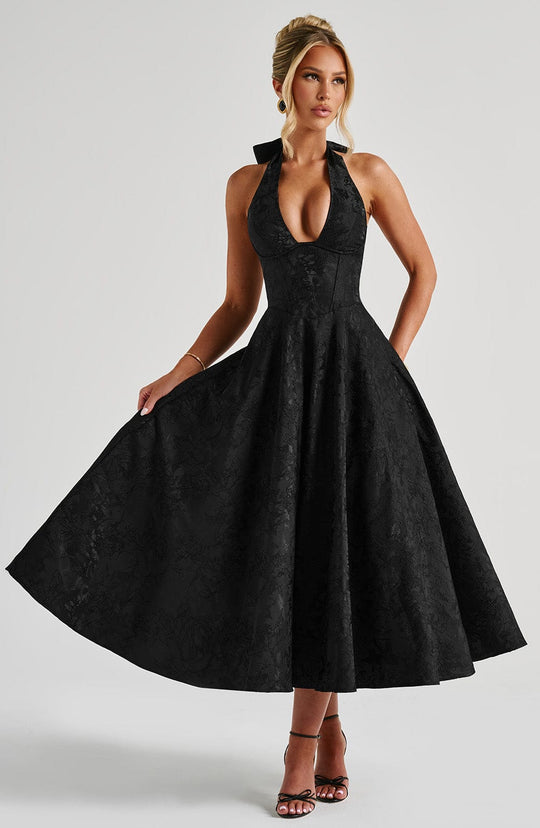 Ethereal Grace Midi Dress