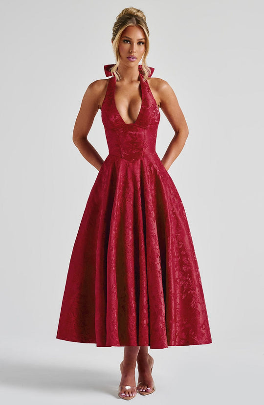 Ethereal Grace Midi Dress