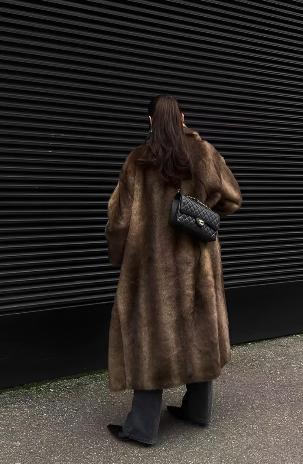 Vivienne  Faux Fur Trench Coat