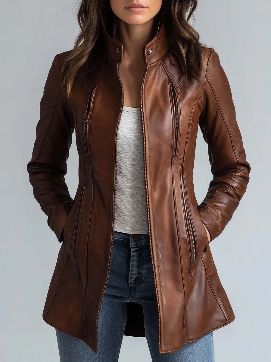 Vintage Faux Leather Jacket